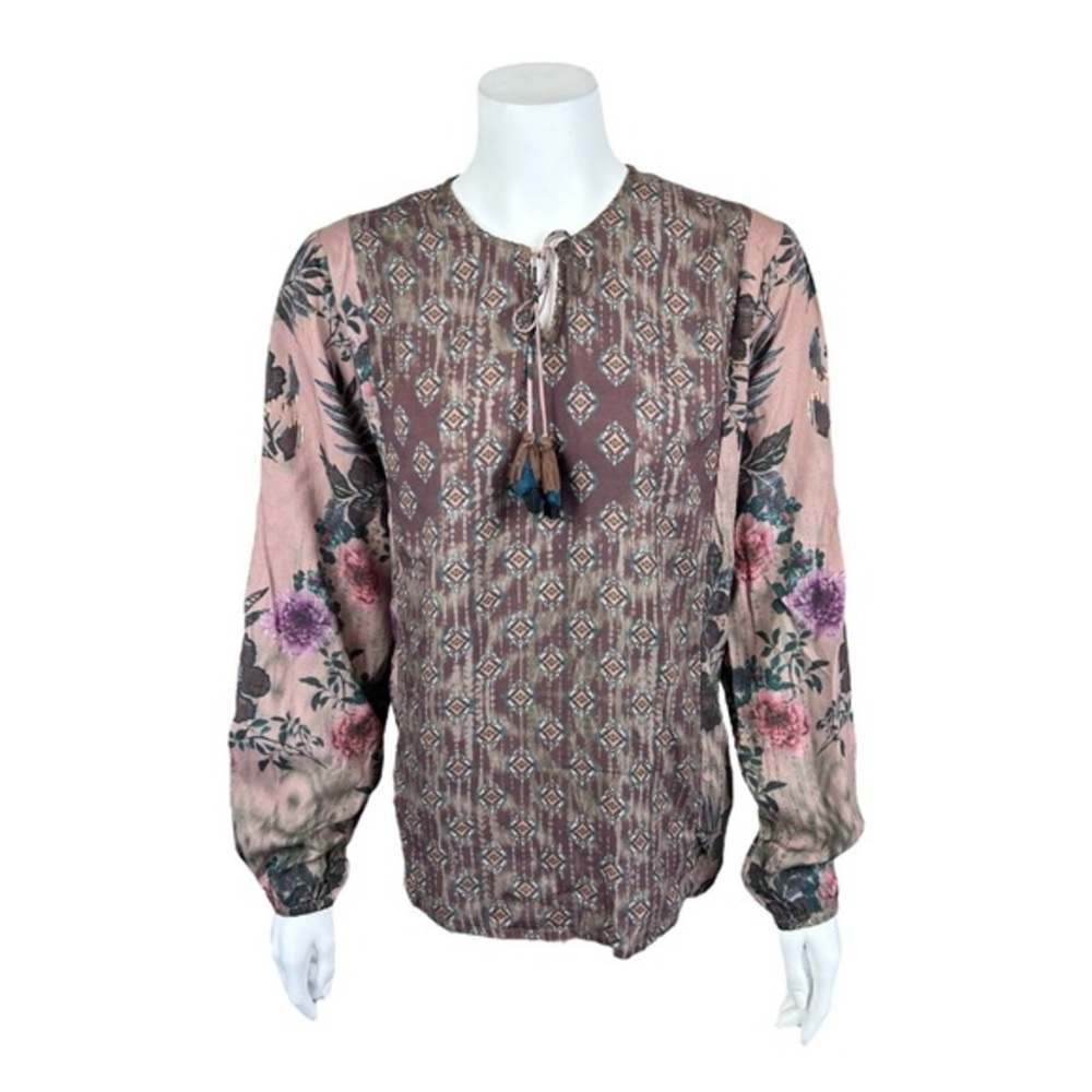 Tolani Collection blouse M Floral Patterned Women's Top